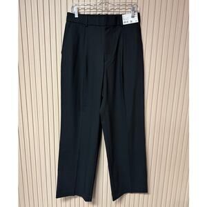 Uniqlo Women’s Pleated Wide Trousers (Longer) Black Size M